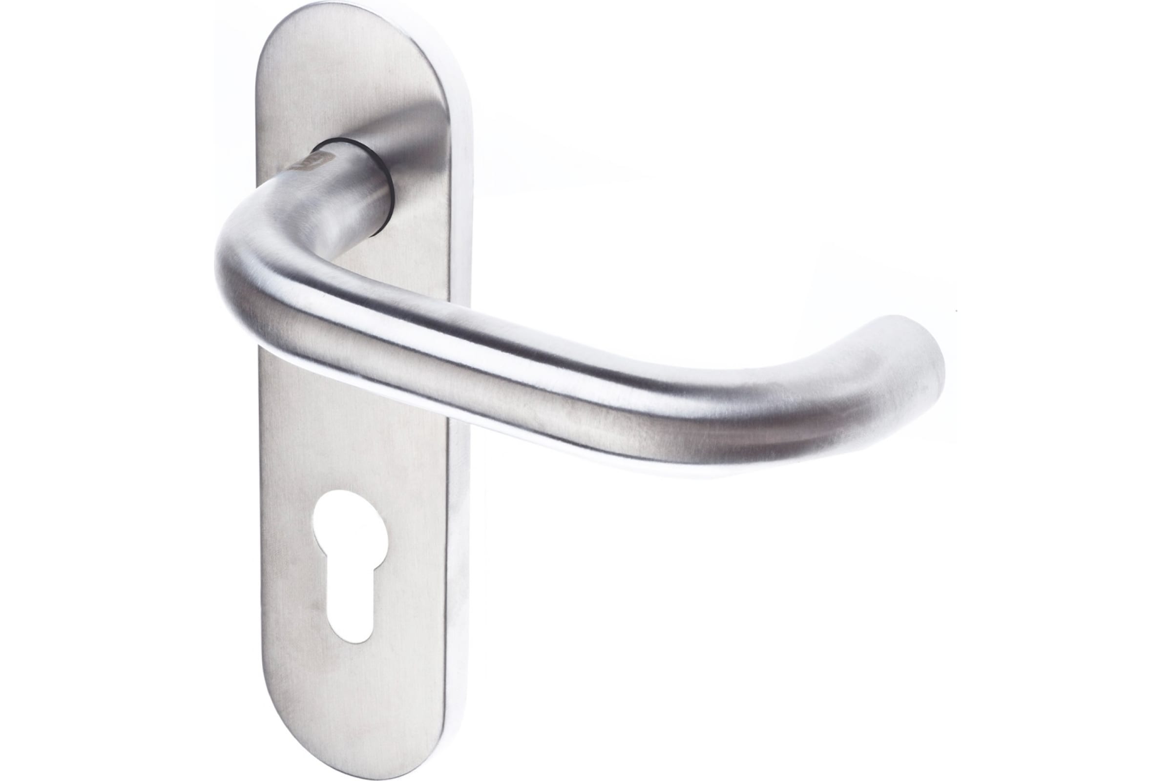 Ручка дверная Doorlock 038KP/F PZ72, U-form, матовая нержавеющая сталь ручка с доп элементом