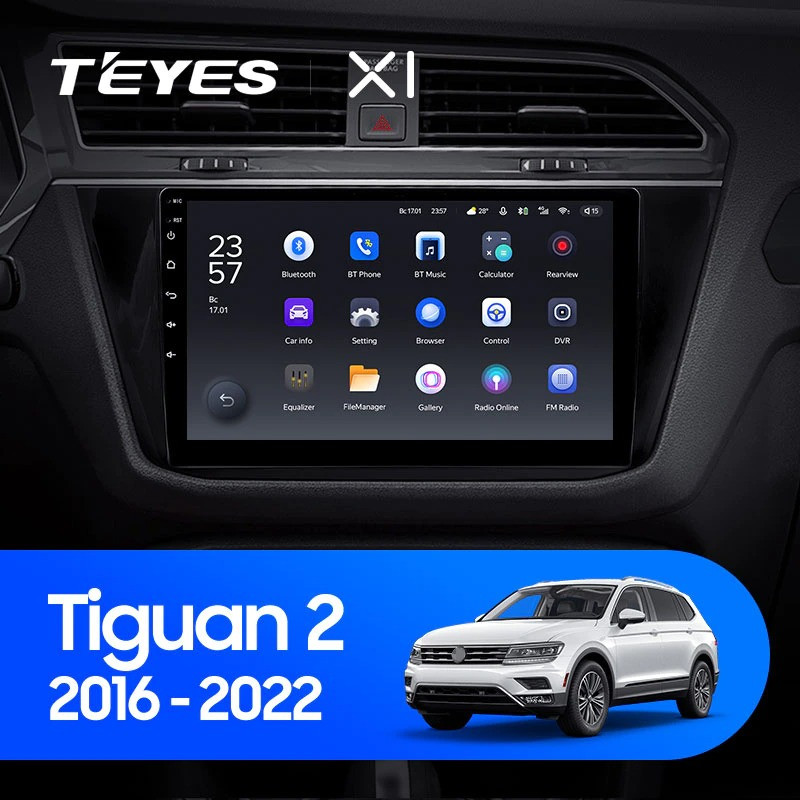 Штатная магнитола Teyes X1 4G 232 Volkswagen Tiguan 2 2016-2018 Тип-A 2650000₽