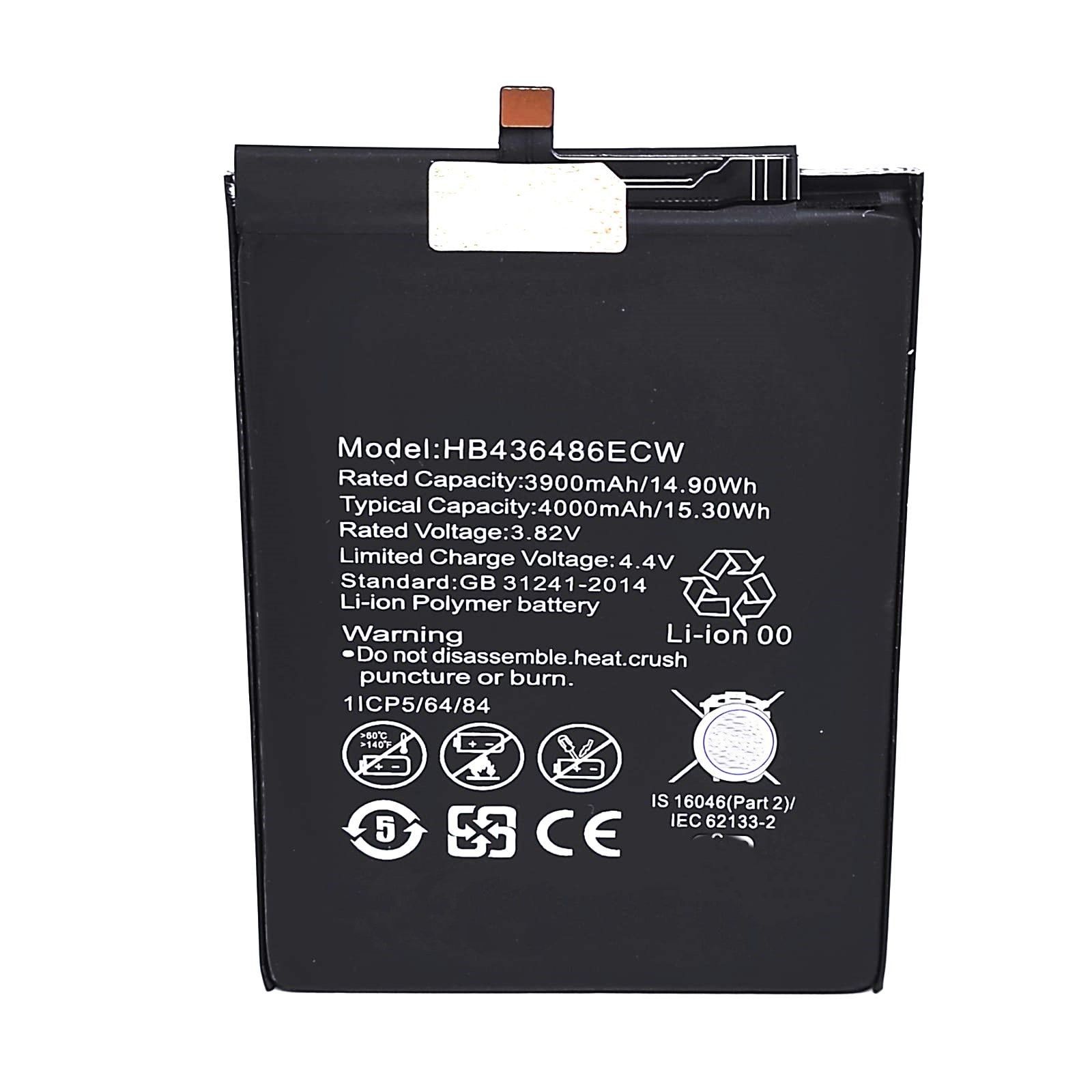 

Аккумулятор Huawei HB396286ECW Honor 10 Lite/10i/20 Lite/P Smart 2019 мАч 3400