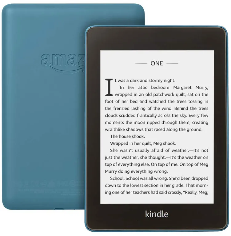 фото Электронная книга amazon kindle paperwhite 2018 32gb blue add-suported