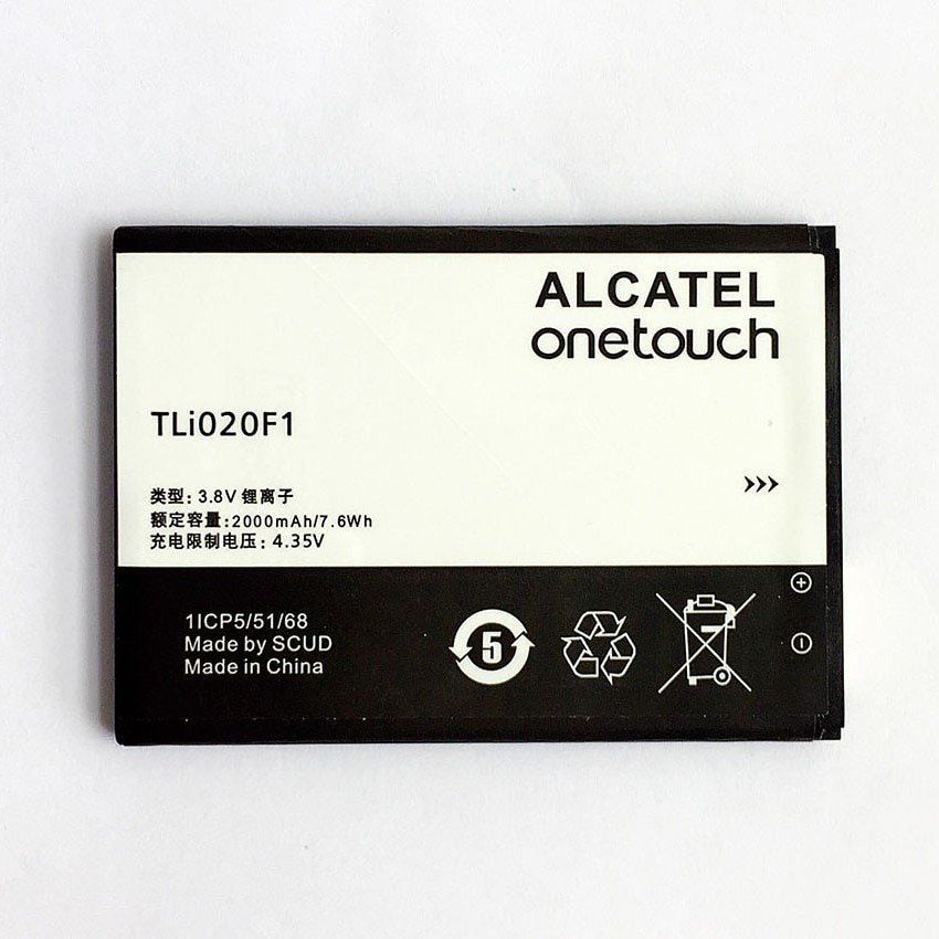 

Аккумулятор TLi020F1/TLi020F Alcatel OT-5045D OT-4045D 5010D 5042X 6036Y 7041DмАч 2000