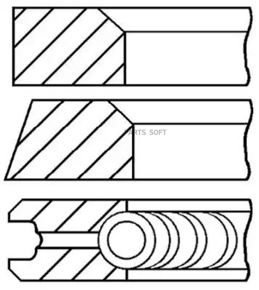 

Комплект Поршневых Колец GOETZE ENGINE 0874312000