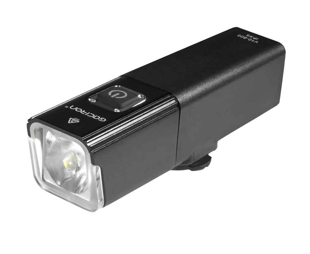 фото Фонарь передний gaciron v10-l800 800lm, 1 диод, 4 режима, li-аккумулятор, usb, черный