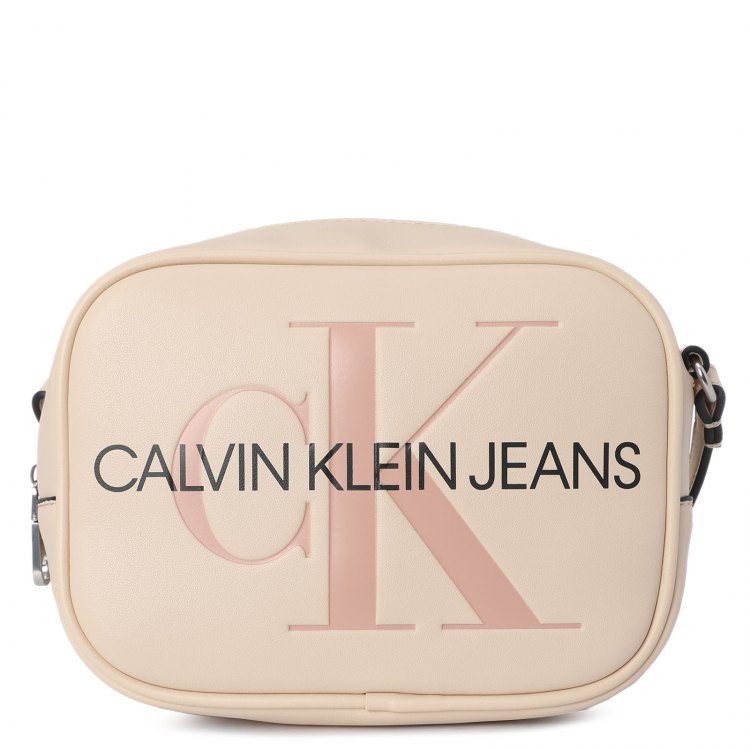 фото Сумка кросс-боди женская calvin klein jeans k60k608373 светло-розовая