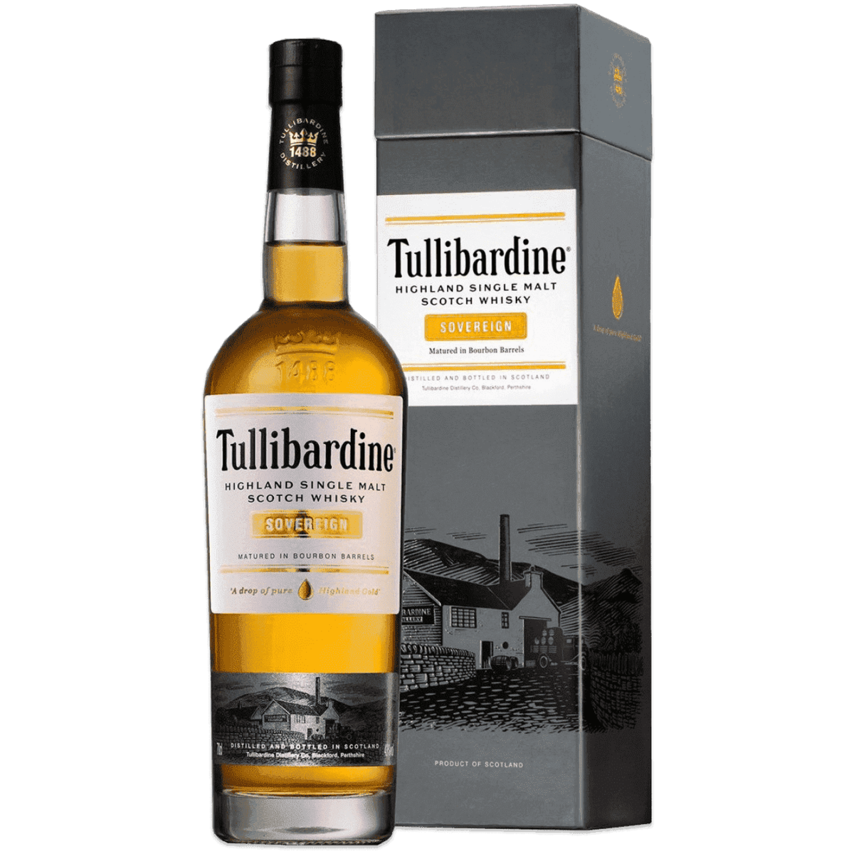 

Виски Tullibardine Sovereign 0,7 л в подарочной упаковке