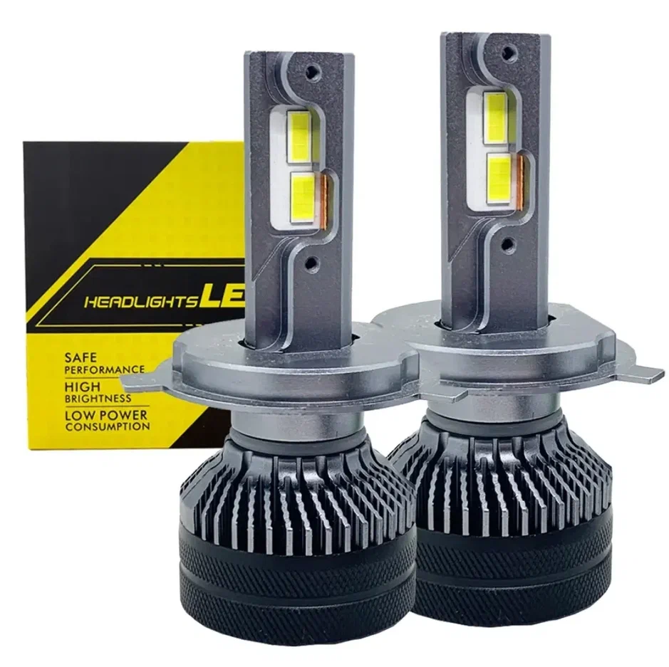 Светодиодные лампы DawnKnight K5C цоколь H4 с температурой 6000k (2шт)