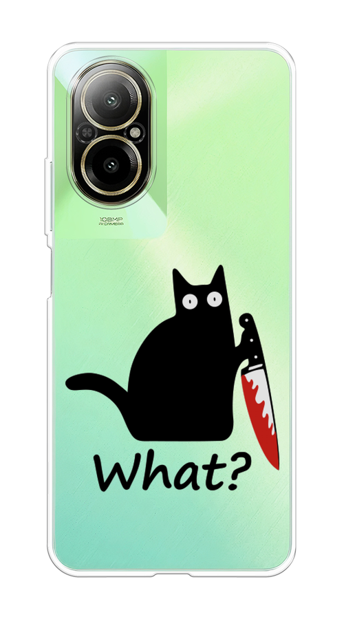 

Чехол на Realme C67 4G "Котик с ножом", Черный;красный, 2515750-1