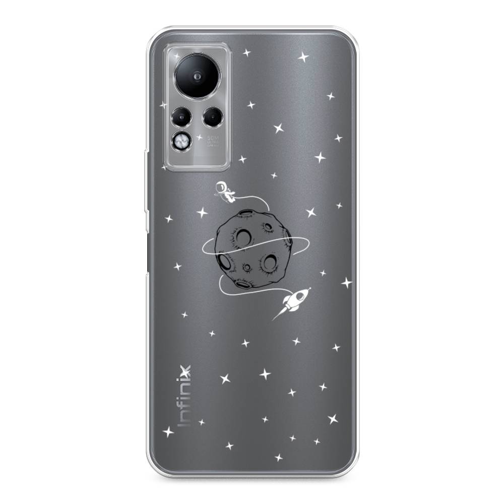 

Чехол на Infinix Note 11/12 G88 "Полет вокруг луны", Белый;серый;черный, 3100450-2