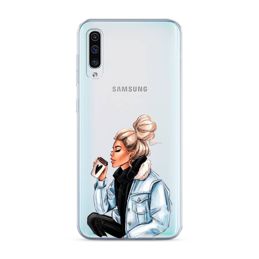 

Чехол Awog на Samsung Galaxy A50 "Cute girl", Разноцветный, 27750-7