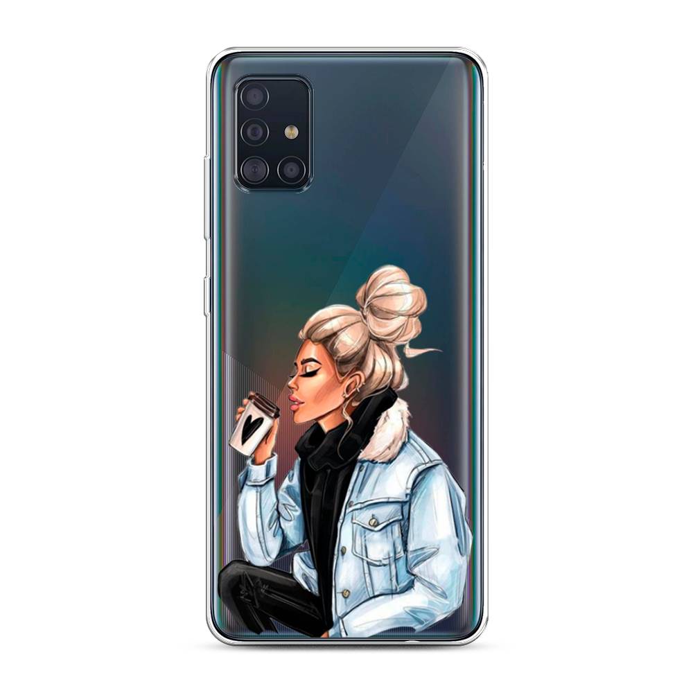 

Чехол Awog на Samsung Galaxy A51 "Cute girl", Разноцветный, 28950-7