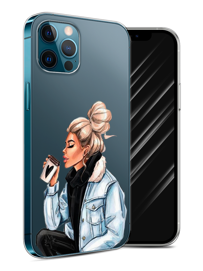 

Чехол Awog на Apple iPhone 12 / Айфон 12 "Cute girl", Разноцветный, 12550-7
