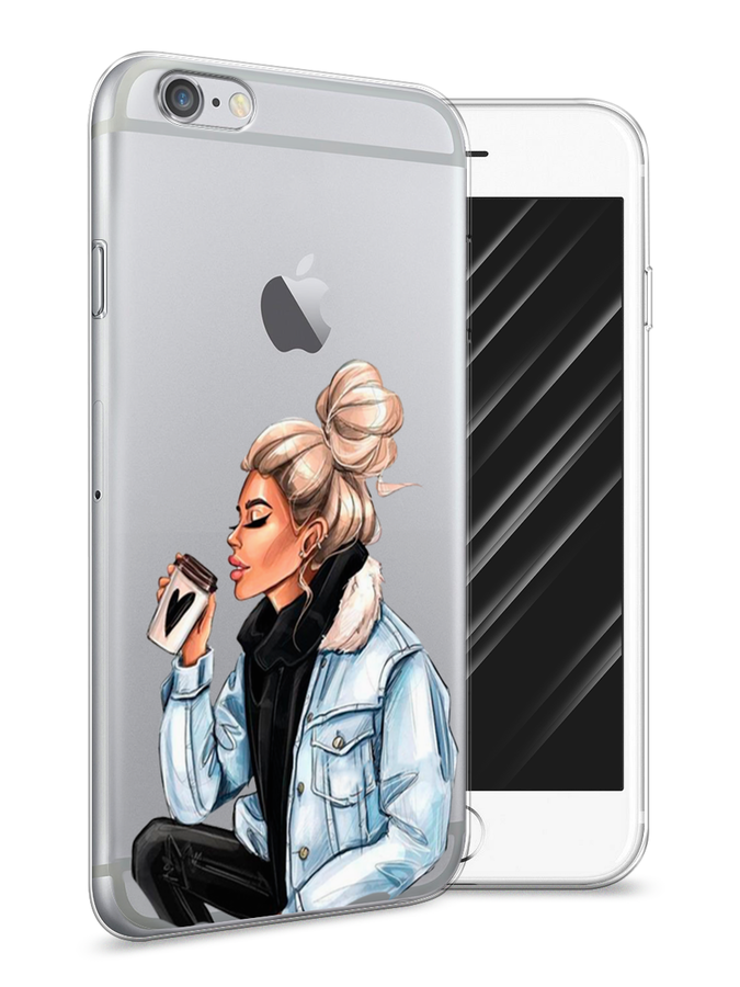 

Чехол Awog на Apple iPhone 6 / Айфон 6 "Cute girl", Разноцветный, 10450-7