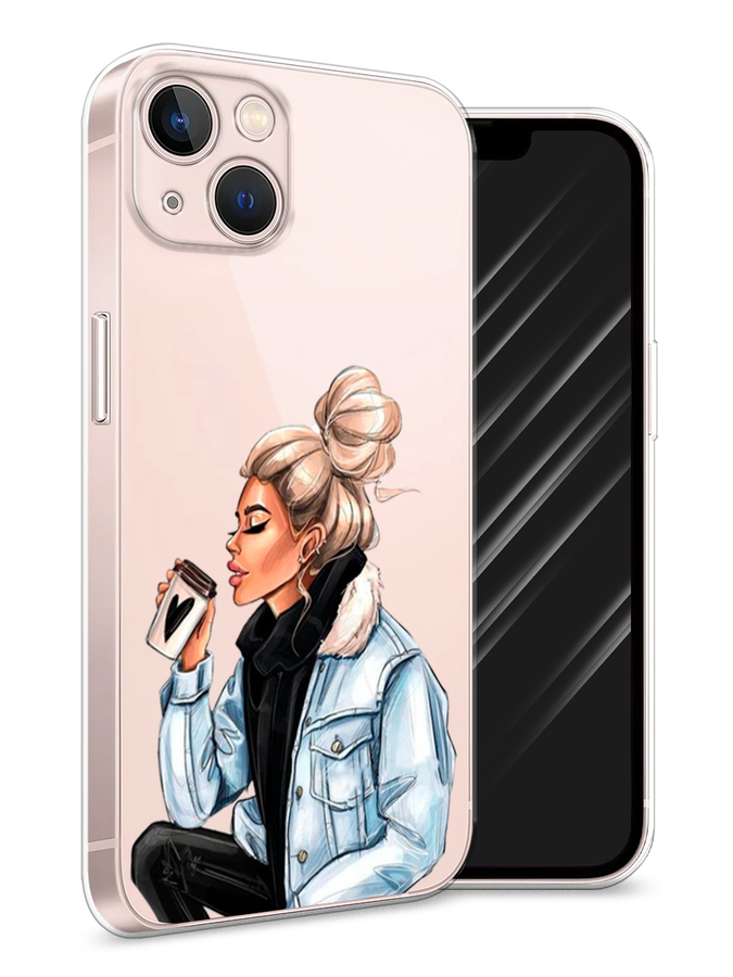 

Чехол Awog на Apple iPhone 13 / Айфон 13 "Cute girl", Разноцветный, 14250-7