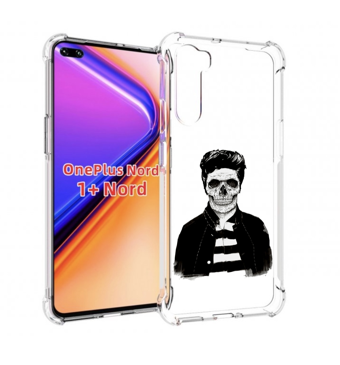 

Чехол MyPads скелет для OnePlus Nord / 1+ Nord (1ая версия), Прозрачный, Tocco