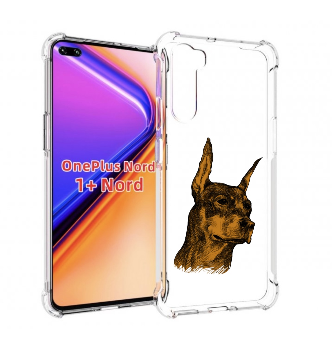 

Чехол MyPads скетч доберман для OnePlus Nord / 1+ Nord (1ая версия), Прозрачный, Tocco
