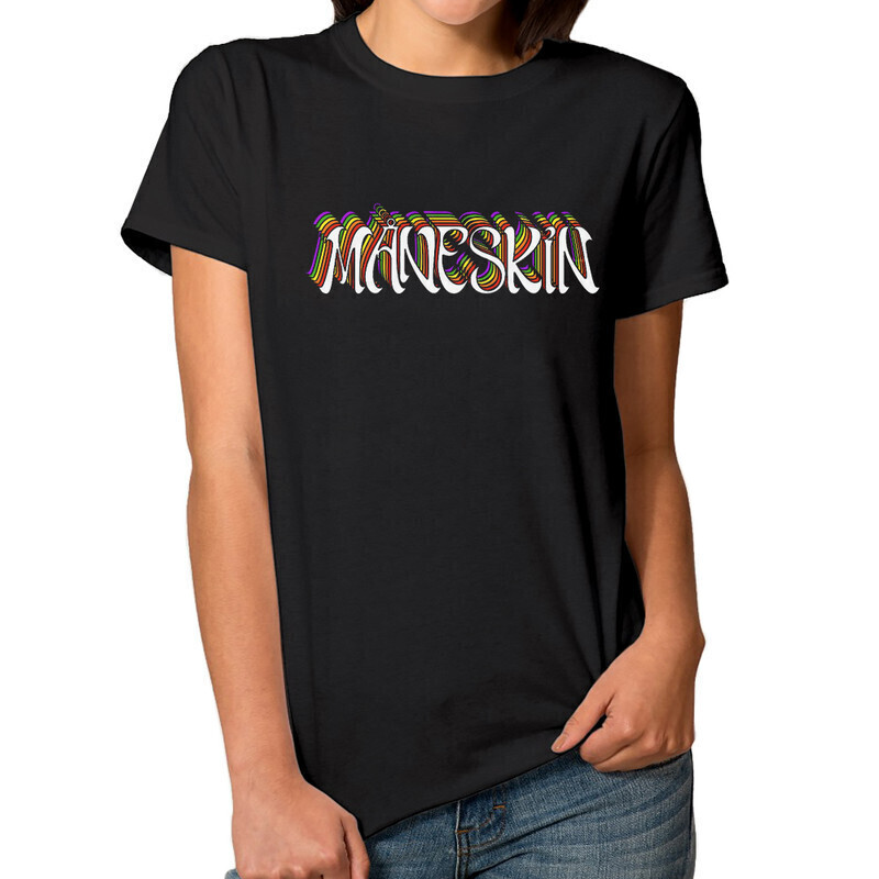 

Футболка женская Dream Shirts Maneskin 10002241 черная L, Maneskin 10002241