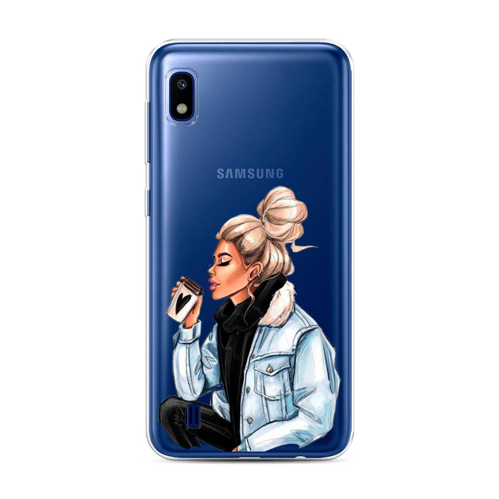 

Чехол Awog на Samsung Galaxy A10 "Cute girl", Разноцветный, 27950-7