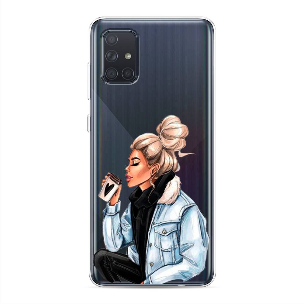 

Чехол Awog на Samsung Galaxy A71 "Cute girl", Разноцветный, 29050-7