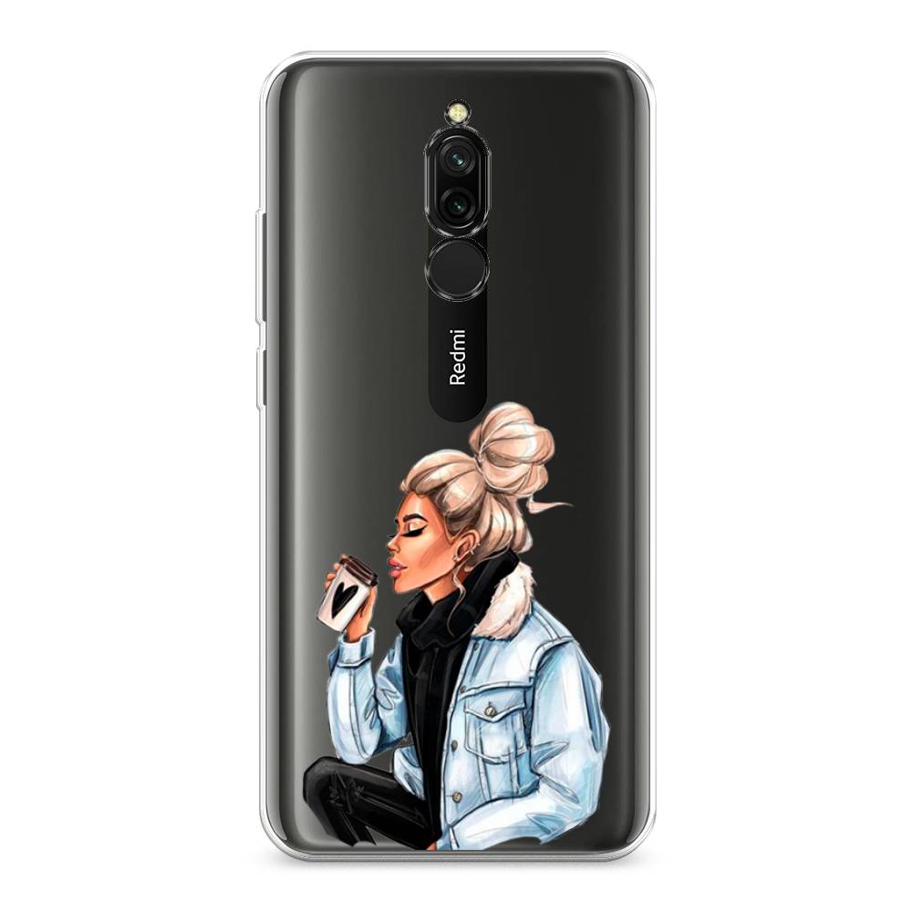 

Чехол Awog на Xiaomi Redmi 8 "Cute girl", Разноцветный, 37150-7