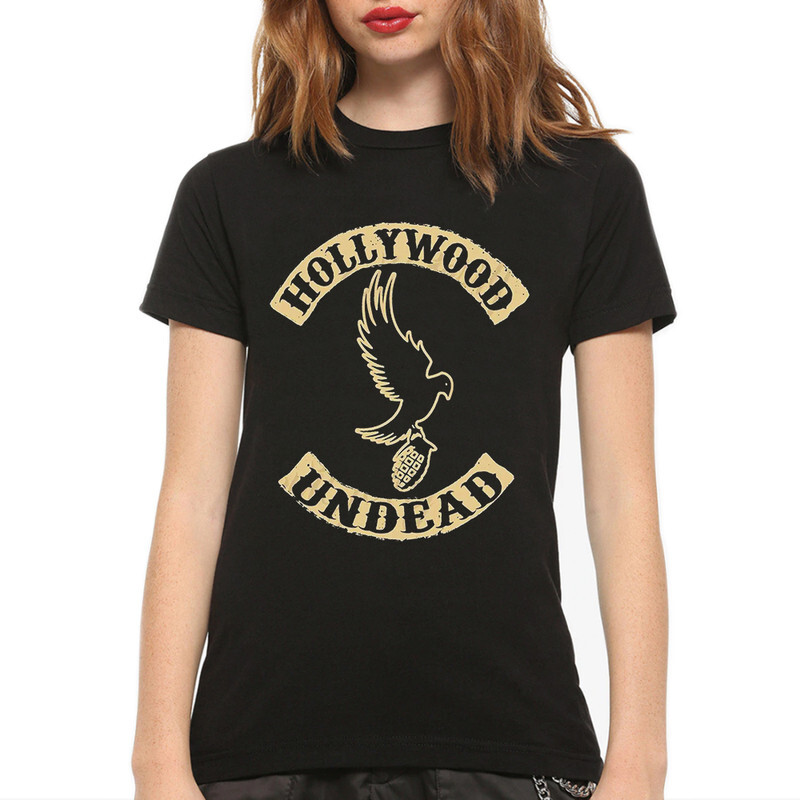 

Футболка женская Dream Shirts Hollywood Undead 9899038111 черная 3XL, "Hollywood Undead" 9899038111