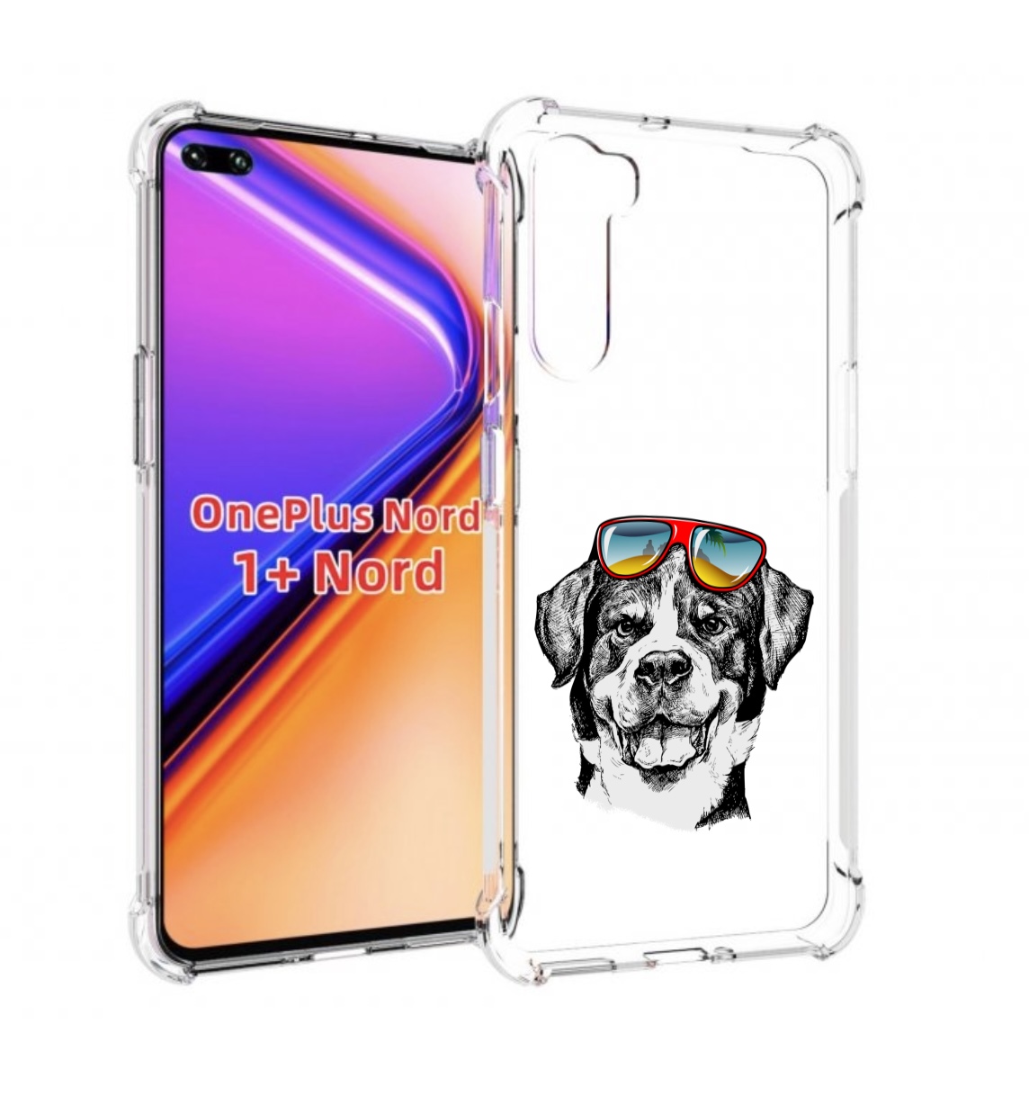 

Чехол MyPads счастливая собака для OnePlus Nord / 1+ Nord (1ая версия), Прозрачный, Tocco