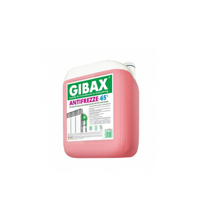 фото Теплоноситель gibax antifreeze -65*с 10кг, на основе этиленгликоля