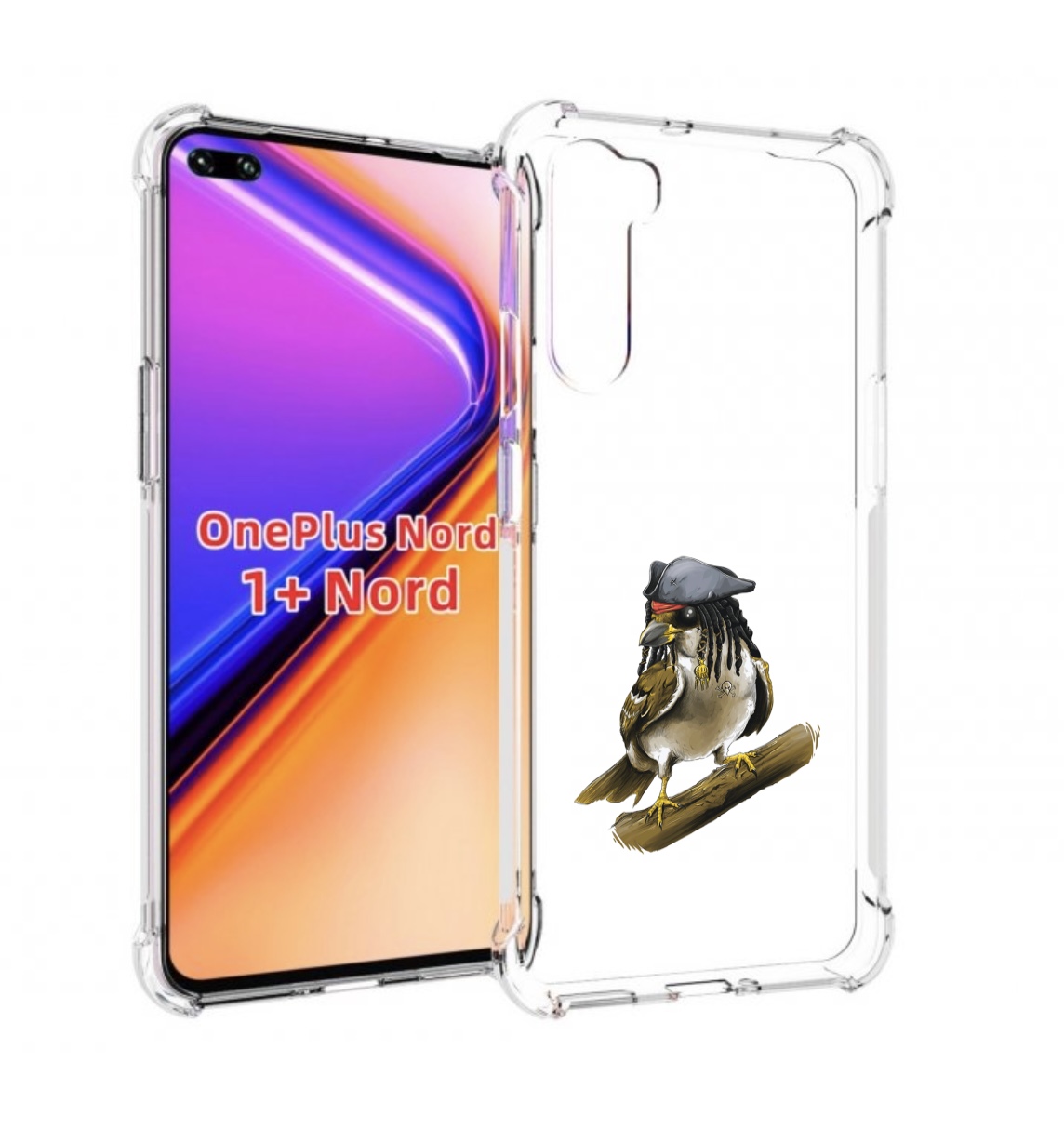 

Чехол MyPads Джек воробей для OnePlus Nord / 1+ Nord (1ая версия), Прозрачный, Tocco