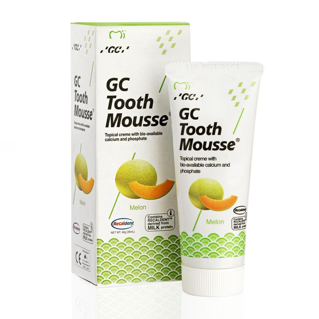 Стоматологические гели купить. Реминерализирующий гель GC Tooth Mousse. Стоматологический гель Tooth Mousse.. Зубной гель GC Tooth Mousse тус мусс. Зубной гель GC Corporation Tooth Mousse, дыня.