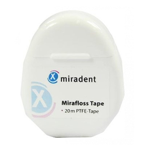 фото Нить miradent вощеная mirafloss tape, 20 м