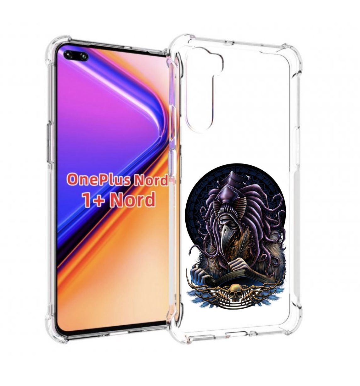 

Чехол MyPads умный ворон для OnePlus Nord / 1+ Nord (1ая версия), Прозрачный, Tocco