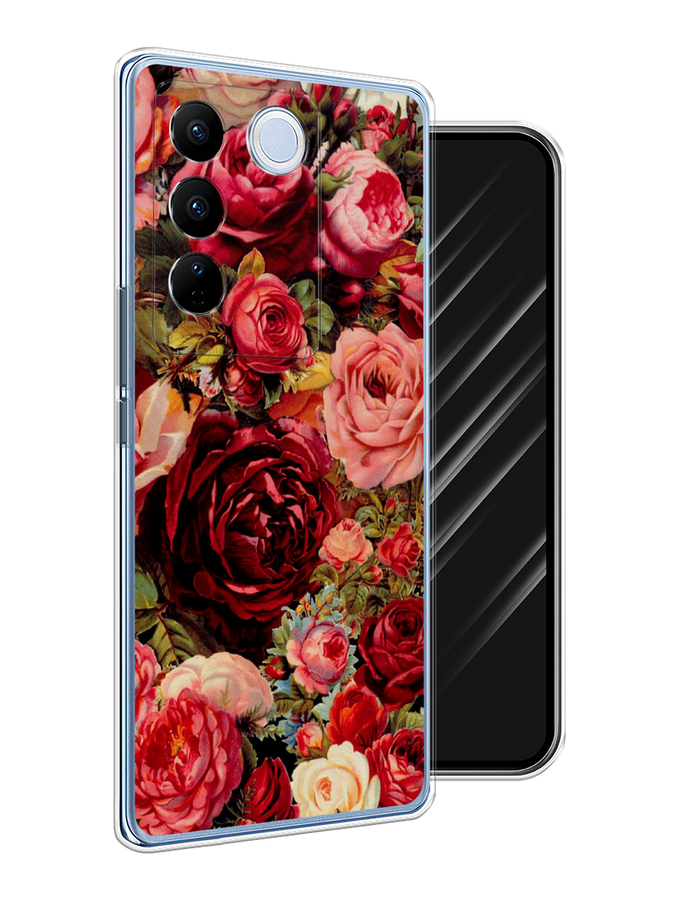 

Чехол Awog на Vivo V27/V27 Pro "Розы винтажные", 268450-8
