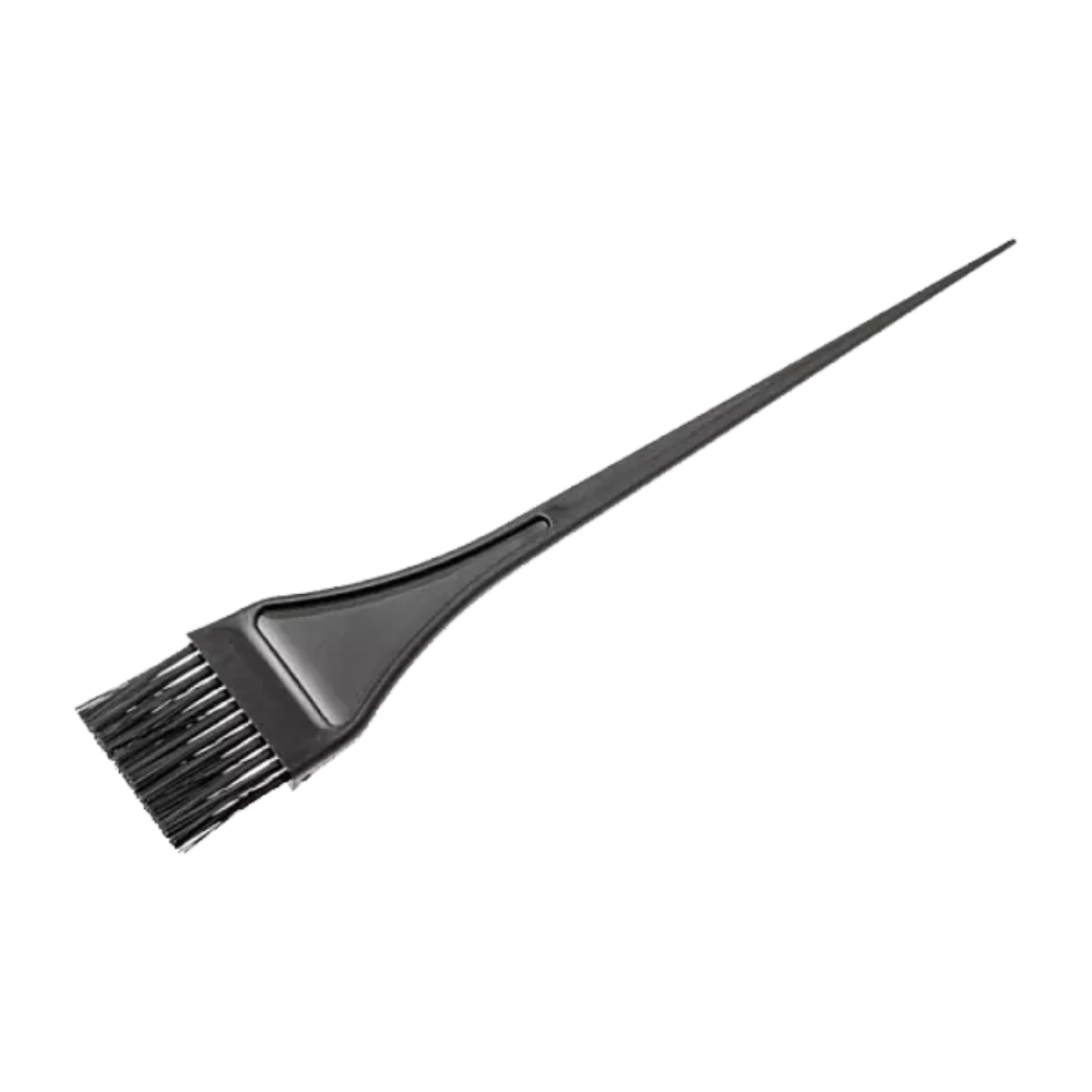 Кисть для окрашивания узкая с фигурной ручкой Harizma h10951 кисточка узкая черная из искусственных волокон