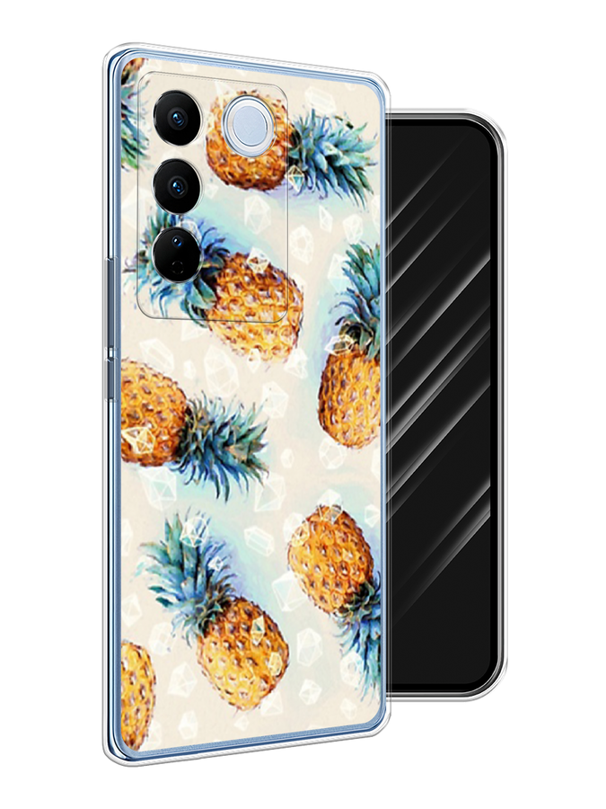 

Чехол Awog на Vivo V27/V27 Pro "Ананасы", Бежевый, 268450-3