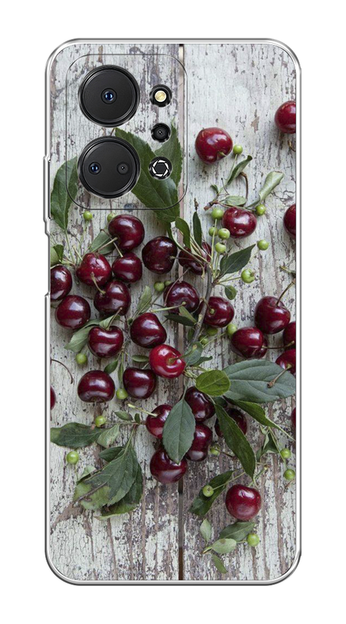 

Чехол на Honor X7A Plus "Вишня", Бордовый;зеленый;серый, 6121850-1