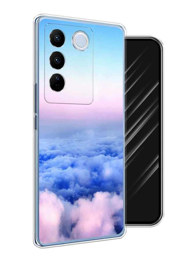 

Чехол Awog на Vivo V27/V27 Pro "Облака", Голубой;розовый;бирюзовый, 268450-4