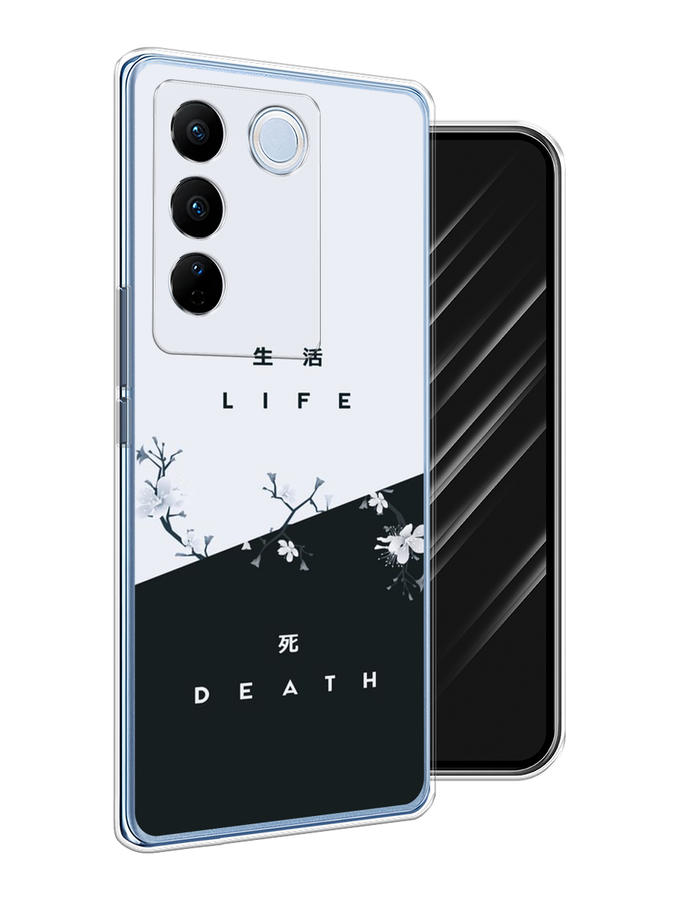 

Чехол Awog на Vivo V27/V27 Pro "Life and death", Черный;серый, 268450-7