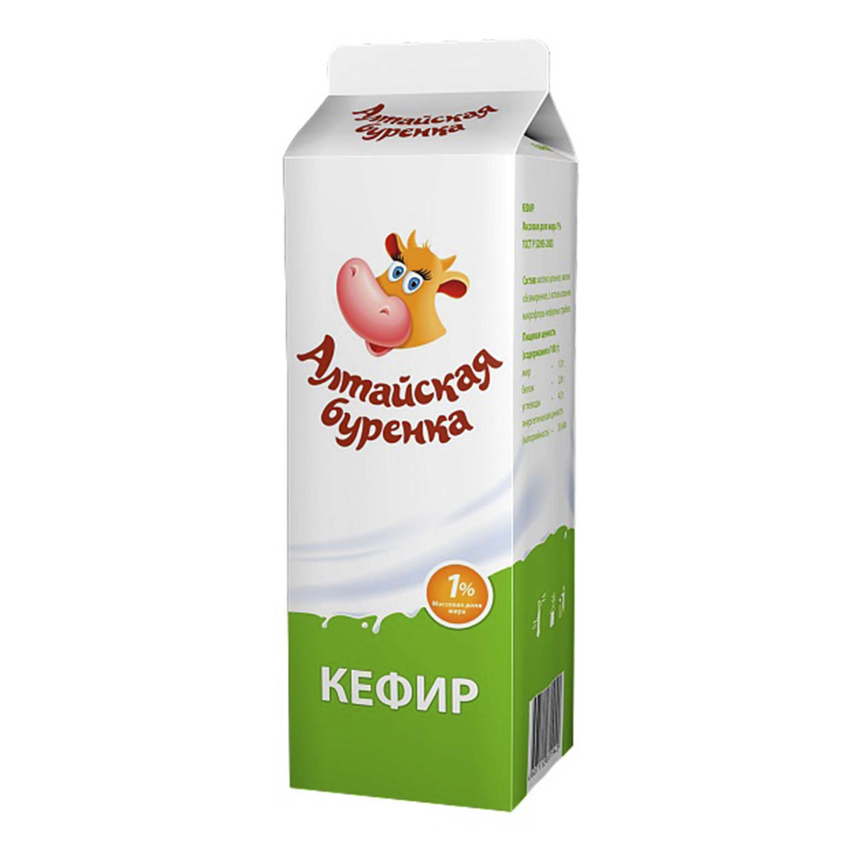 

Кефир Алтайская буренка 1% бзмж 900 мл