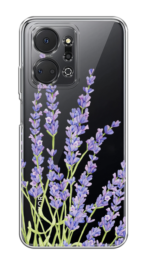 

Чехол на Honor X7A Plus "Лавандовые стебли", Фиолетовый;зеленый, 6121850-1