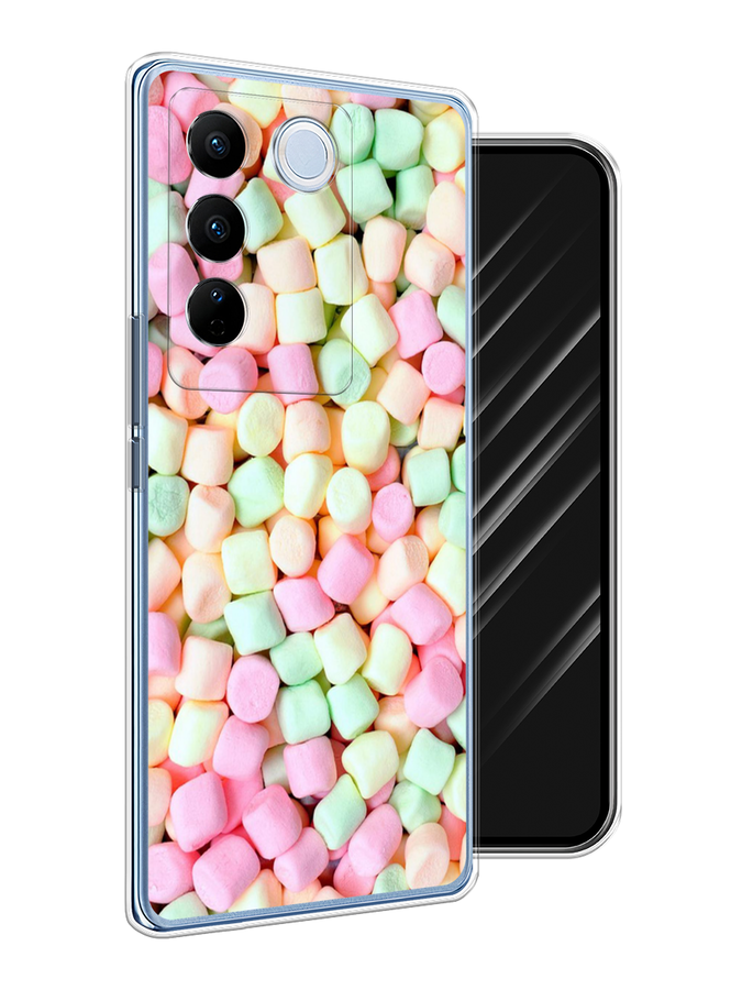 

Чехол Awog на Vivo V27/V27 Pro "Marshmallows", Зеленый;желтый;розовый, 268450-10