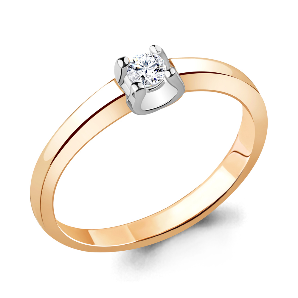 

Кольцо из красного золота с бриллиантом Aquamarine Aquamarine 963761к_585_кз р. 17,5, 963761к_585_кз
