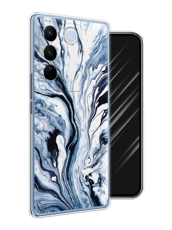 

Чехол Awog на Vivo V27/V27 Pro "Голубой минерал мрамор", 268450-3