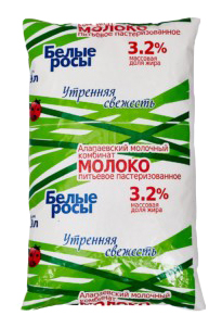 

Молоко 3,2% пастеризованное 900 мл Белые росы