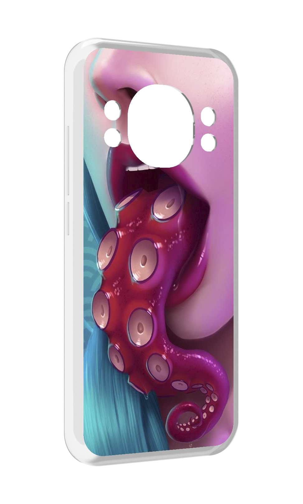 

Чехол MyPads девушка с щупальцой женский для Doogee S98 / S98 Pro, Прозрачный, Tocco