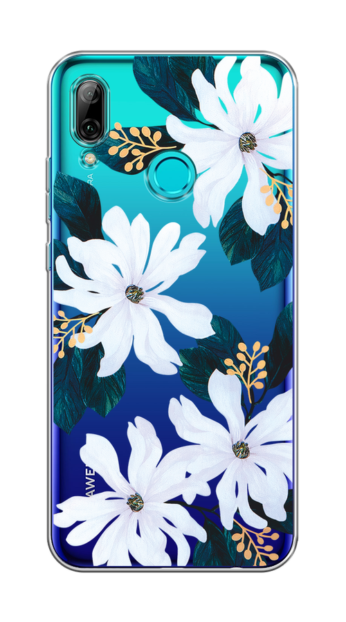 

Чехол на Honor 10 Lite/Huawei P Smart 2019 "Delilah Flower", Зеленый;белый, 67550-1