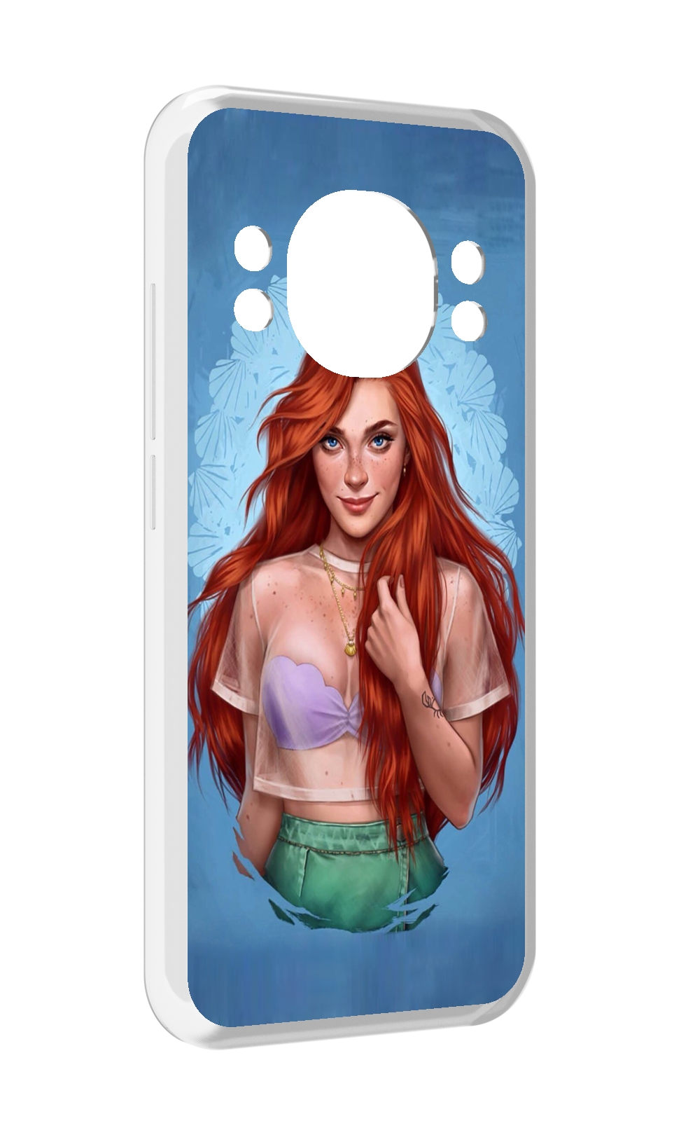 

Чехол MyPads девушка-в-голубом-фоне женский для Doogee S98 / S98 Pro, Прозрачный, Tocco