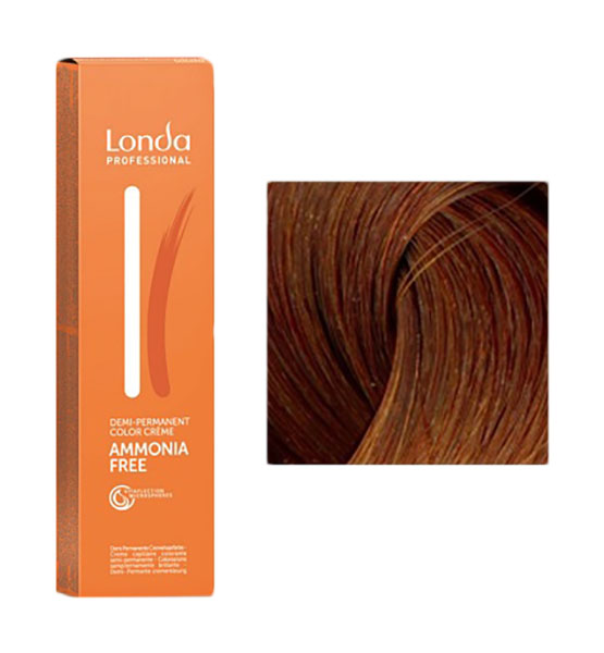Краска для волос Londa Professional Ammonia Free 6/4 Темный блонд медный 60 мл londa professional 3 0 краска для волос темный шатен lc new 60 мл