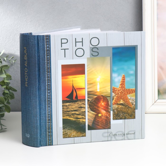 

Фотоальбом Морской на 200 фотографий 10х15 см, Серый