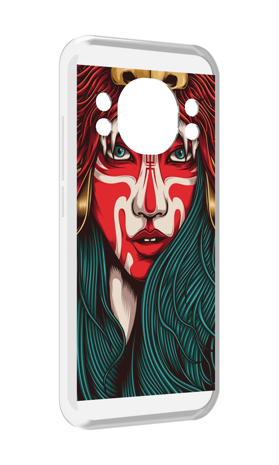 

Чехол MyPads девушка-в-маскировке для Doogee S98 / S98 Pro, Прозрачный, Tocco