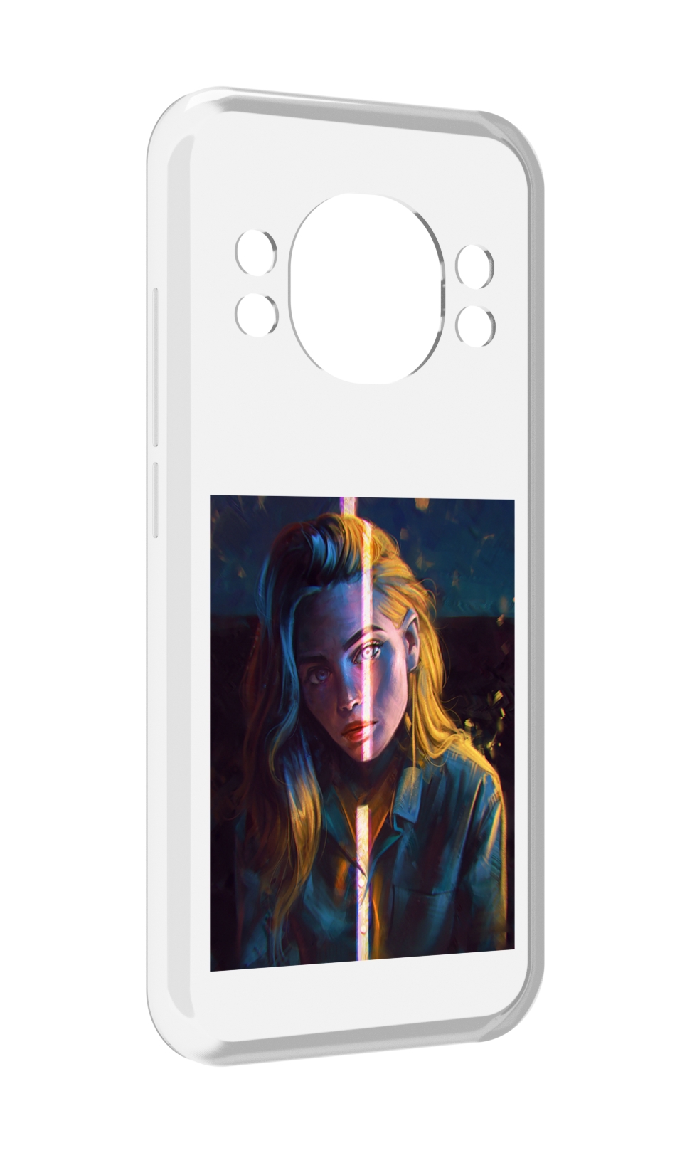 

Чехол MyPads девушка-в-тени для Doogee S98 / S98 Pro, Прозрачный, Tocco