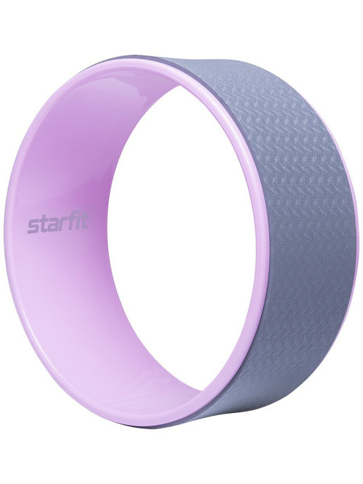 фото Колесо для йоги starfit yw-101 32 см(серый-розовый)